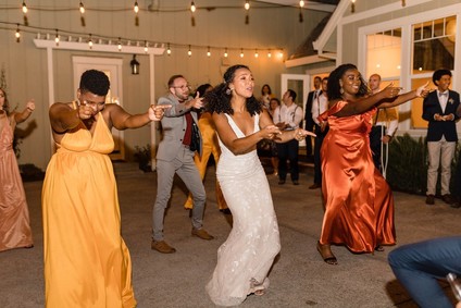 Bright, rustic orange + yellow Northern California ranch wedding