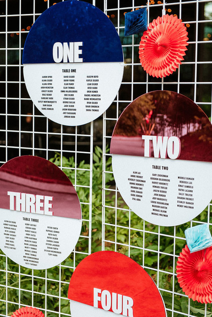 Bold, bright DIY wedding