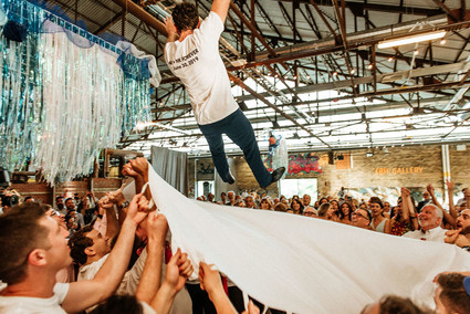 Bold, bright DIY wedding