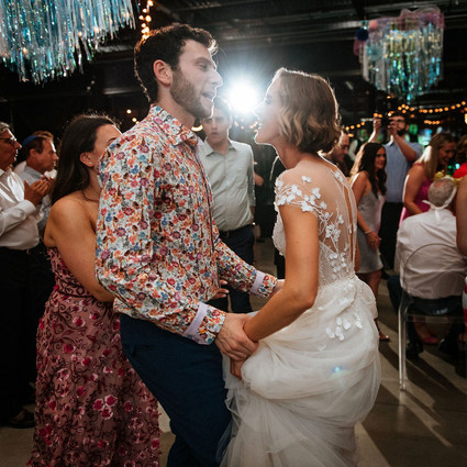 Bold, bright DIY wedding