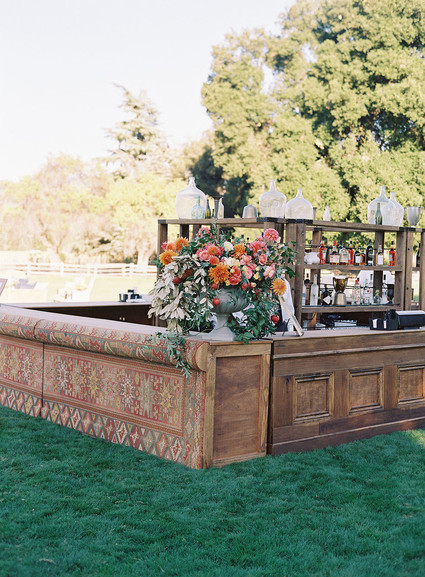 Wedding bar at Santa Lucia Preserve Inspiration