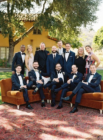 Black tie groomsmen