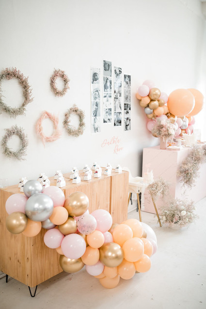 Pink Swan-themed 1st birthday