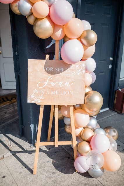 Pink Swan-themed 1st birthday