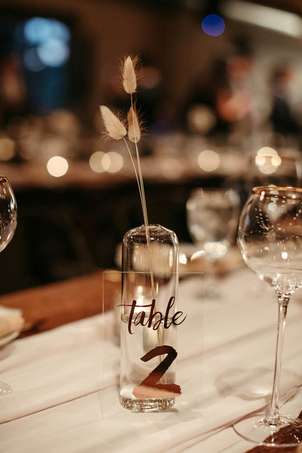 modern minimal wedding decor