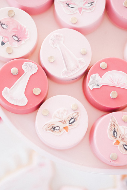 Pastel pink + lavender bird-themed girls birthday party