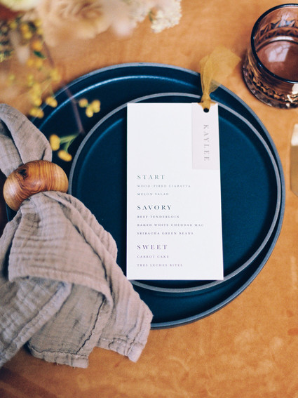 modern minimal place setting