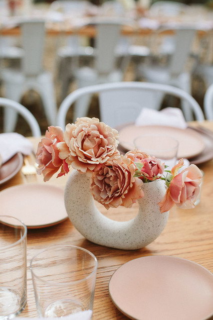 pink minimalist centerpiece