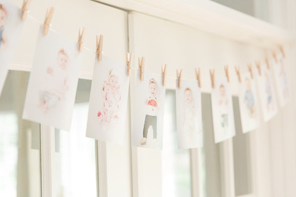 peach themed 1st birthday party