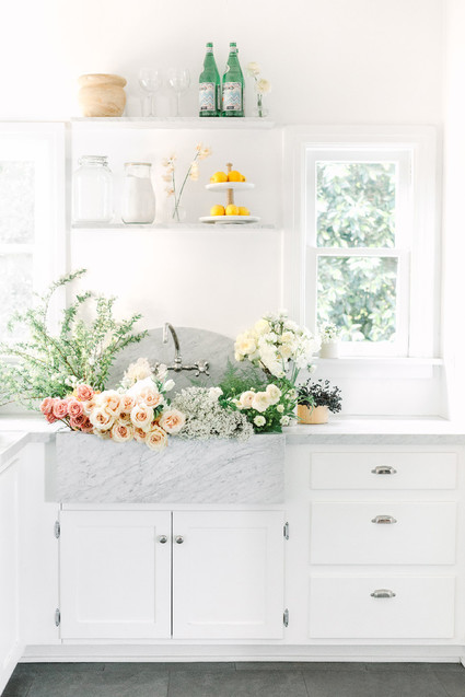 Florals in the sink