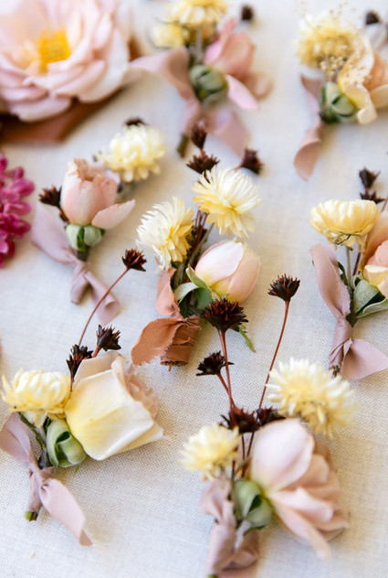 early fall boutonnières