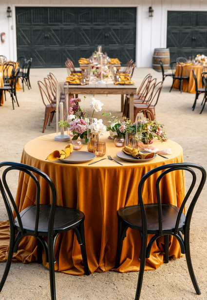 mustard + blush wedding ideas