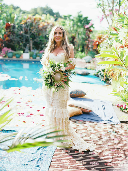 king protea bridal bouquet