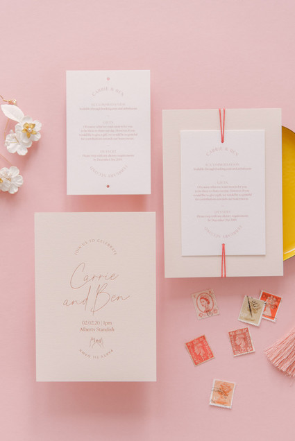 minimalist modern wedding invitations Inspiration