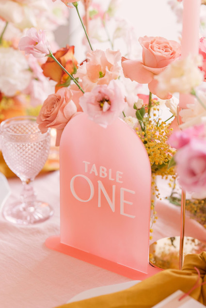 pin acrylic table numbers