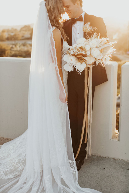 Boho glam bridal bouquet