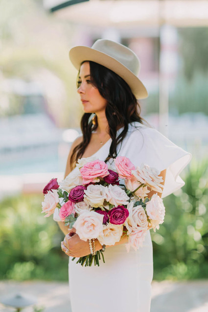 pink and blush bridal bouquet Inspiration