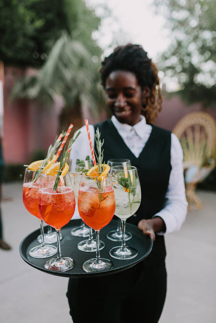 palm springs wedding cocktails