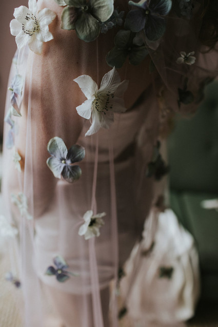 floral embellished wedding dress Inspiration