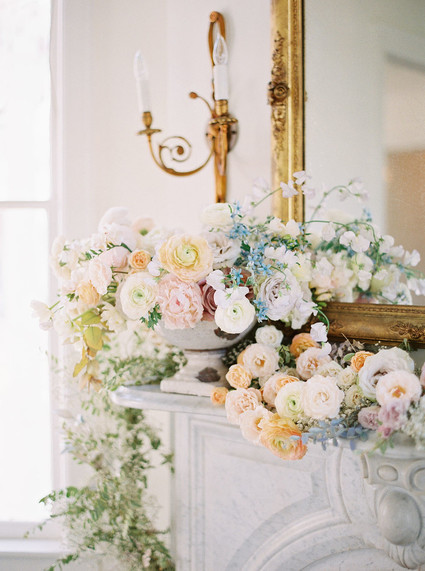 soft pastel spring wedding flowers Inspiration