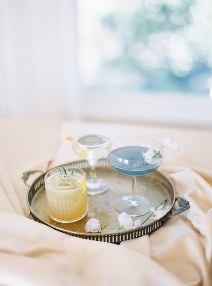 pretty wedding cocktails