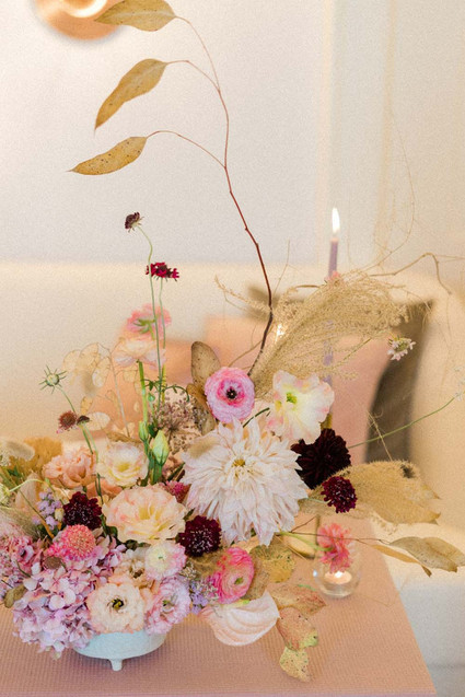 feminine, pink bridal ideas in a Lisbon palace