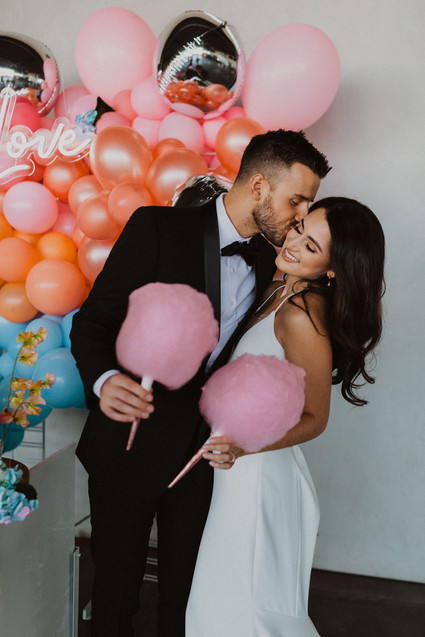 cotton candy bar for wedding