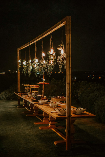 string light reception idea Inspiration