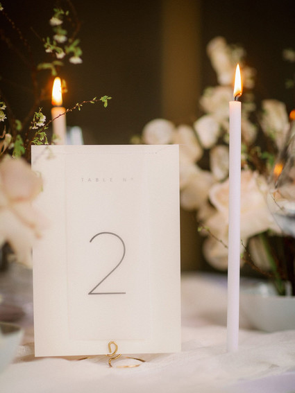 white and blush wedding tablescape