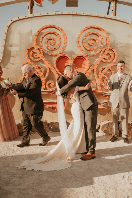 Las Vegas Neon Museum elopement Inspiration