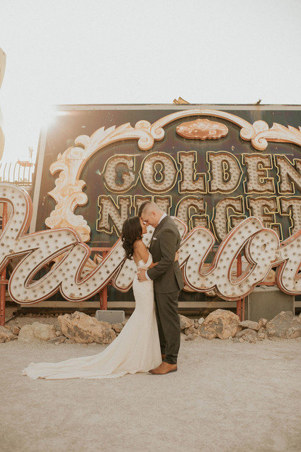 Neon Museum Vegas wedding