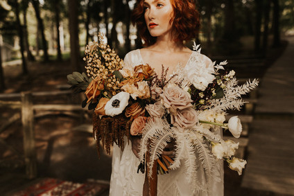 bohemian fall wedding bouquet