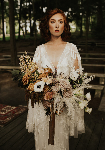 bohemian fall wedding bouquet
