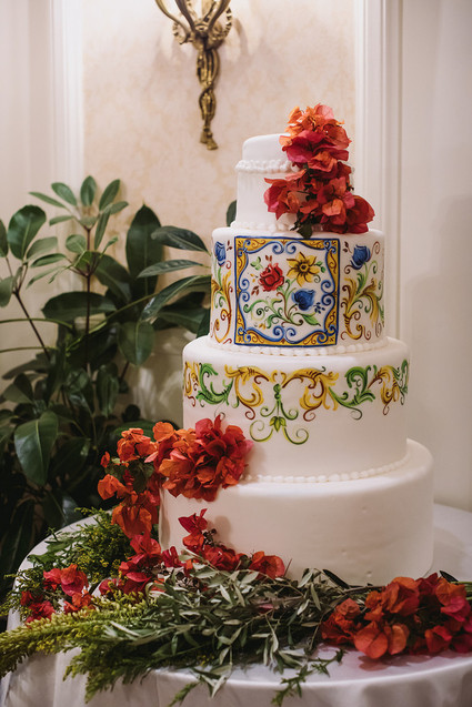 Sicily inspired wedding cake