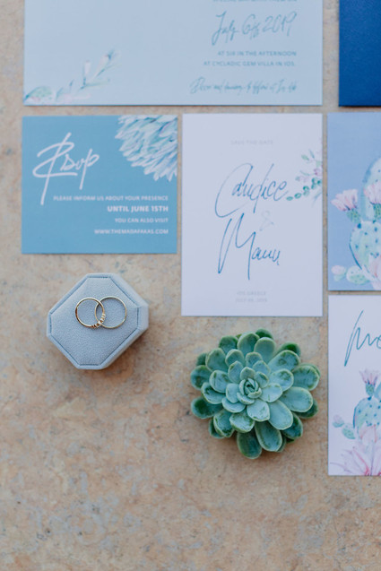 Greece wedding invitations