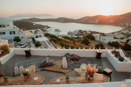 Sunset wedding at Ios Club