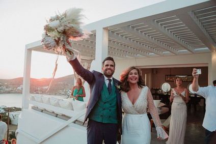 Sunset wedding at Ios Club