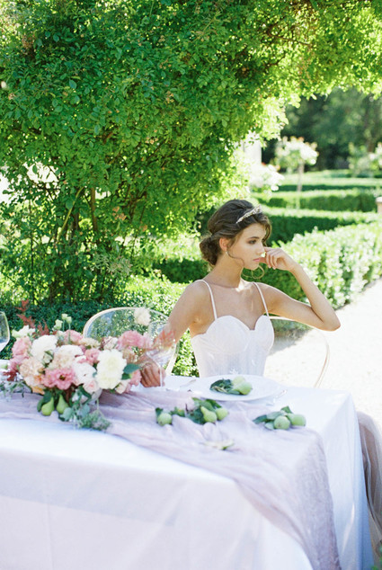 pastel spring tablescape