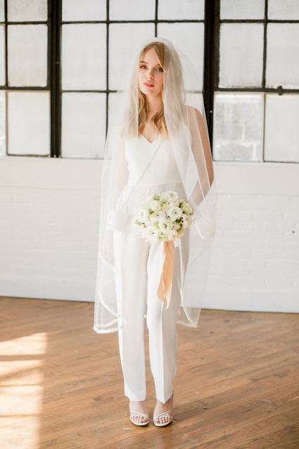 modern bridal jumpsuit Inspiration
