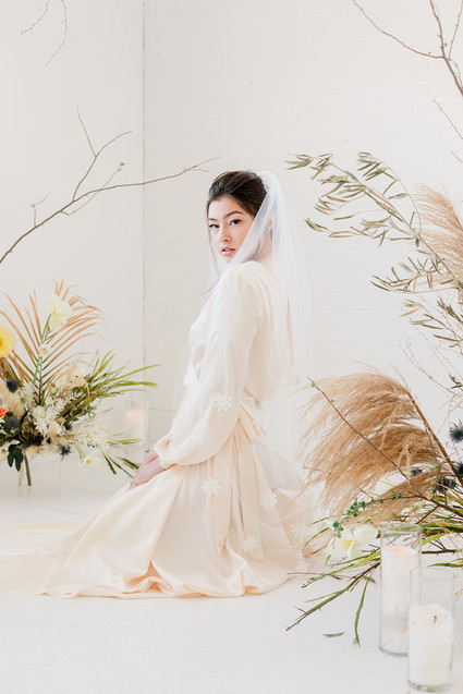 modern minimalist bridal fashion Inspiration