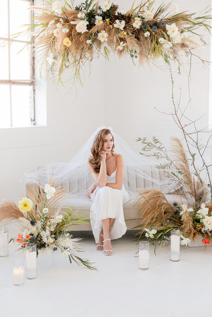 dried floral ceremony decor Inspiration