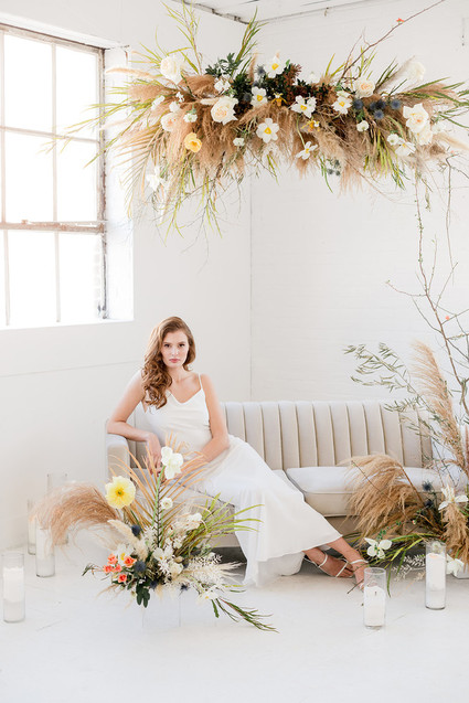 dried floral ceremony decor Inspiration