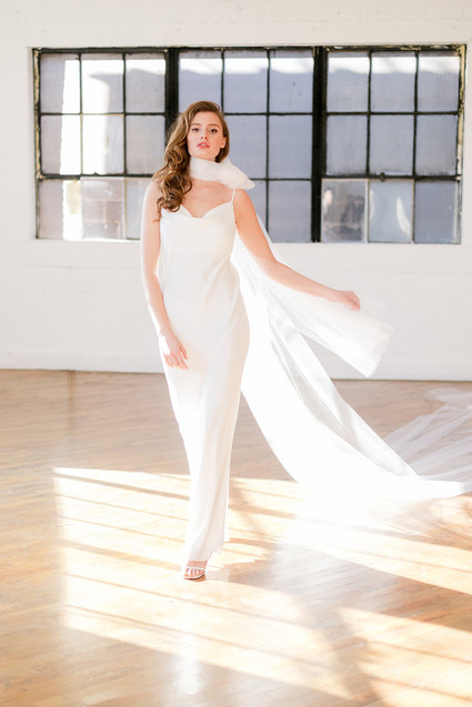 modern minimalist bridal fashion