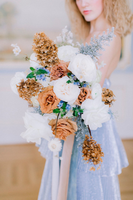 reflexed roses for bridal bouquet