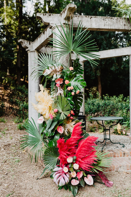 Colorful tropical ceremony