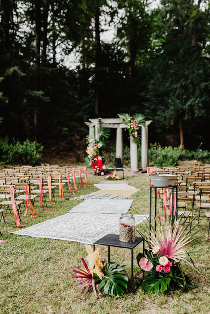 Colorful tropical ceremony
