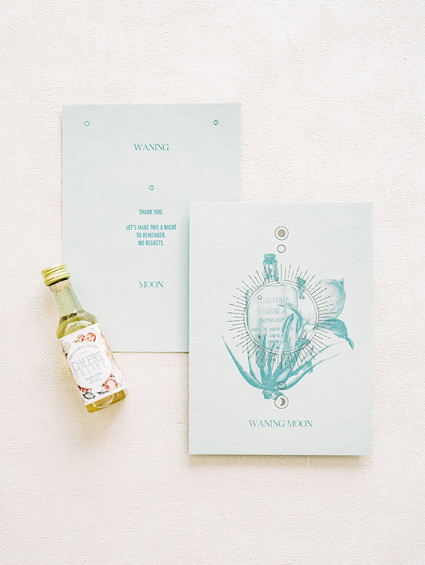 light blue wedding stationery