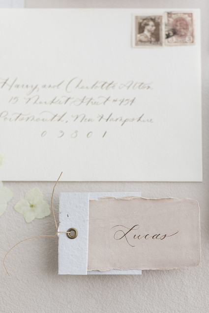 soft, romantic wedding stationery