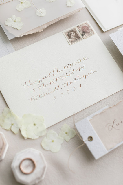 soft, romantic wedding stationery