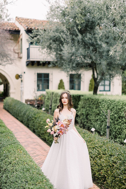 gold bridal headpiece